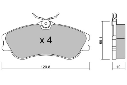 Комплект тормозных колодок (AISIN: BPCI-1005)